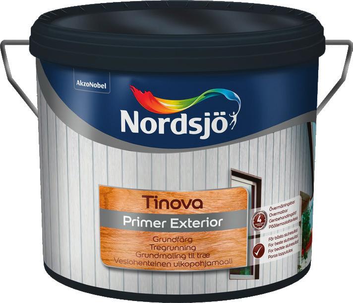 700161685 649:649:- Tinova Exterior 10 L Avsedd för målning på träfasader,