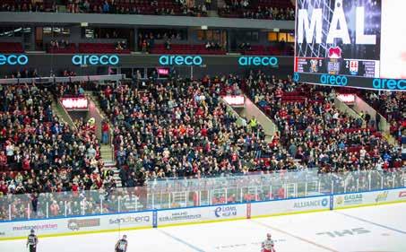 ÖVRIG FAST EXPONERING Ditt varumärke i fast exponering i arenarummet tillsammans med två av landets starkaste sportvarumärken, SHL & Malmö Redhawks.