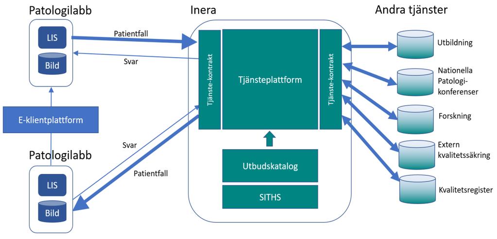 10.8 Framtida utvecklingsmöjligheter Det finns flera möjligheter att använda en infrastruktur för patologin inom flera områden och på så sätt skapa ytterligare värde för verksamheterna.