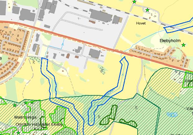 Antagandehandling Sida 7 (17) Naturvärden Biotopskyddet för åkerholmarna inom planområdet upphävdes i samband med upprättande av detaljplan, som vann laga kraft 2007-05- 24.