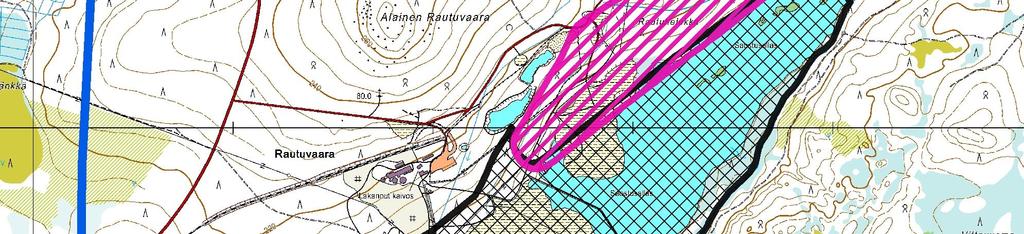 På projektområdet ska enligt planerna två värmekraftverk byggas, det ena i Hannukainen och det andra i Rautuvaara.