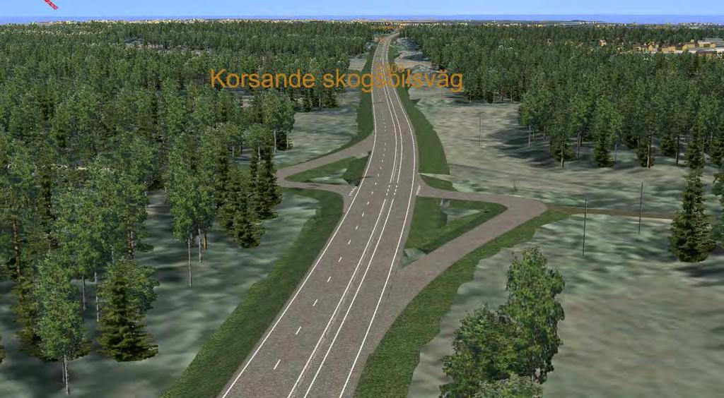 Vägförslaget korsande