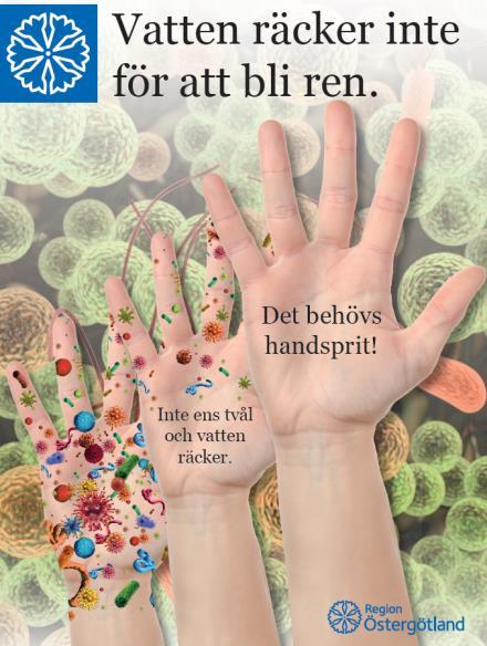 Handhygienens dag 5/5 rena händer räddar liv Handhygienens dag 5 maj Digital kampanj vecka 18 Stenotrophomonas Kan vatten i vården smitta?