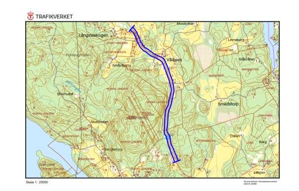 Artrika vägkanter 693, Vålåsen, NORRA LÅNGSTA Motivering: Vägkant med förekomst av skogsklocka och en rik fjärilsfauna.