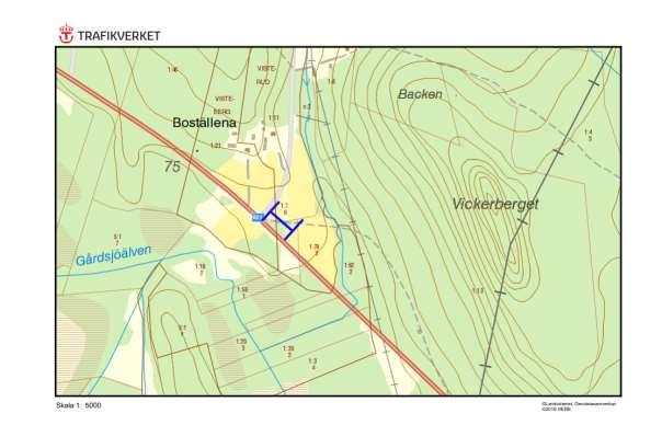 Artrika vägkanter 801, Boställena, VISTEBERG Motivering: Kattfot och en del andra ängsväxter. ID på översiktskarta 17 Vägnummer S 801 Namn Gammalt namn - Sida av vägen Längd sida 1 70 m.