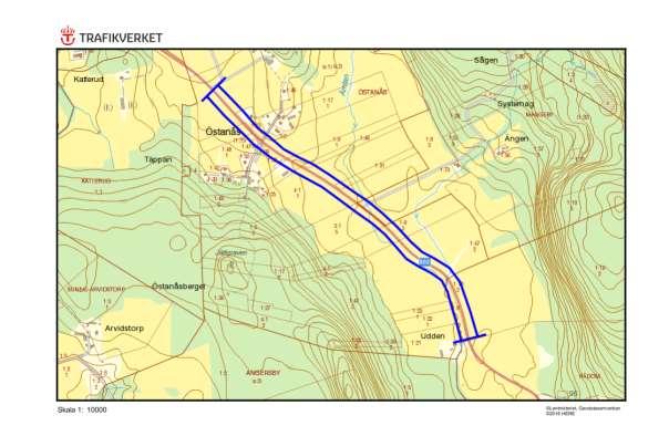 Hänsynsobjekt 802, Östanås, ÖSTANÅS Motivering: Rikblommiga vägkanter i åkerlandskap. ID på översiktskarta 40 Vägnummer S 802 Namn Östanås, ÖSTANÅS Gammalt namn - Sida av vägen Båda sidor.