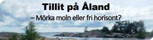 Seminarium om tilliststudie för Åland Under rubriken Tillit på Åland mörka moln eller fri horisont? ordnade Ålands statistik- och utredningsbyrå (ÅSUB) den 12.