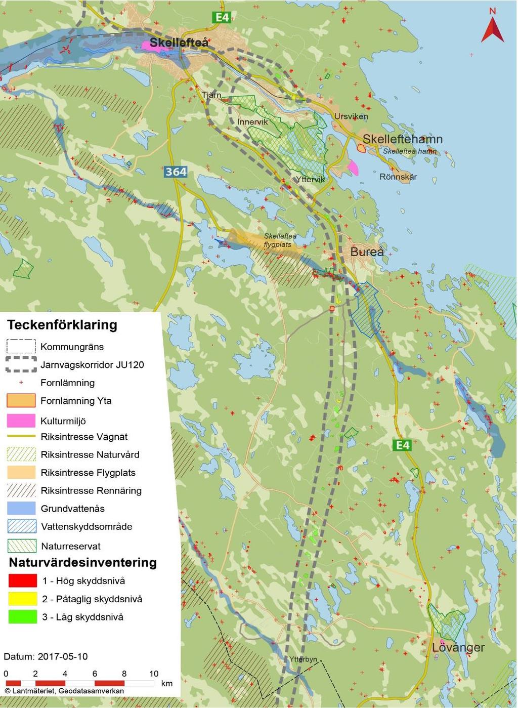 Ytterbyn (kommungräns mot Robertsfors) - centrala Skellefteå Ny