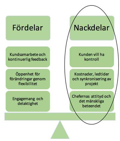 Diskussion Vilka nackdelar finns det vid applicering av agila arbetssätt vid utveckling av fysiska produkter?