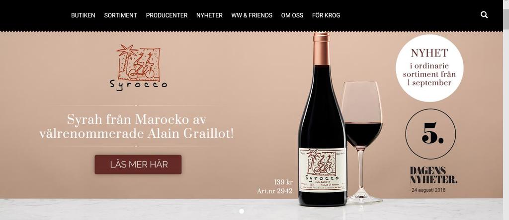 Bildspel, referens http://www.wardwines.se/.