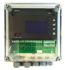 otillräckligt drag eller system- eller strömavbrott RS485 gränssnitt för MODBUSkommunikation Utgång för larm Med hjälp av xtp-sensorn, som är installerad i skorstenen, övervakas och