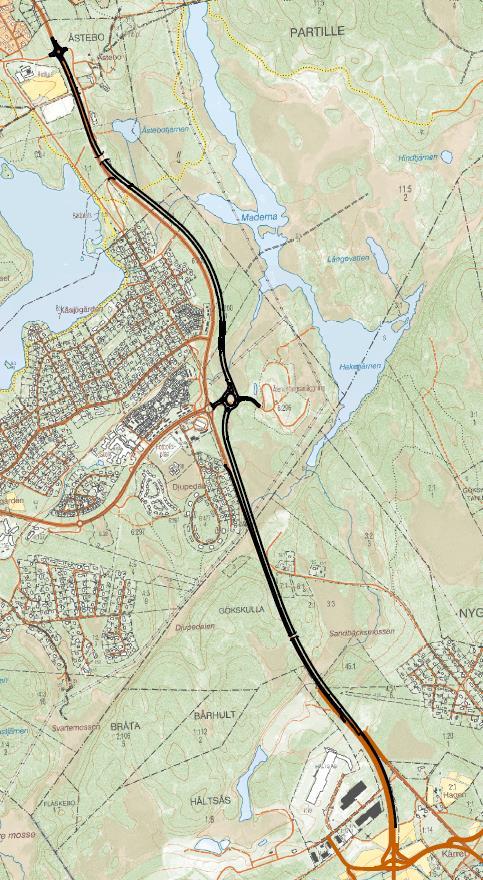 Inarbetad miljöhänsyn åtgärder Bullerskyddsåtgärder Skärmar och vallar Åtgärder för uteplats och fasader Viltstängsel på hela