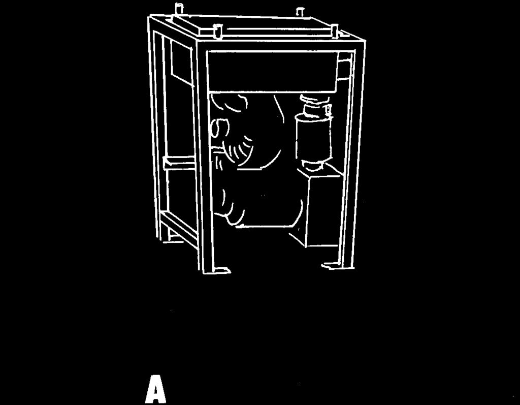 1. Schrauben Sie die Pumpe in das Pumpenfundament an. 2. Die Schutzbleche losmachen und Schutzgitter beim Bedarf festschrauben (A). 3. Einlass und Auslass anschliessen.