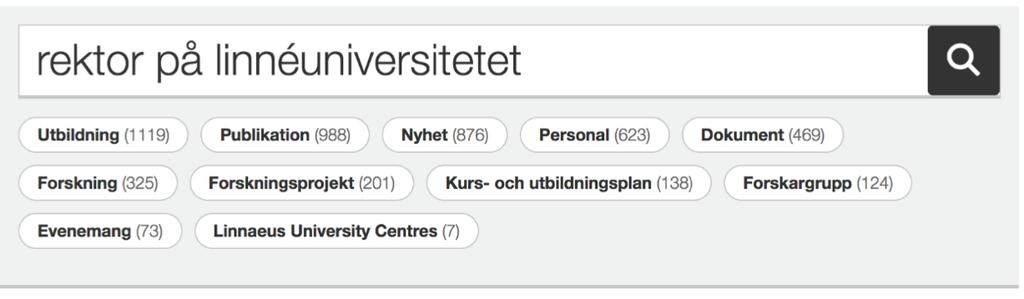 se = 268 träffar (6 februari) Men däremot så är vår sökmotor sämst på två