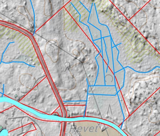 1-8 Topografi På planläggningsområdet varierar höjdkurvorna