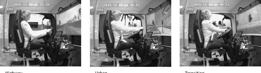 3. Research study 1 where driver behaviours for the two type vehicles in city and highway traffic were compared when driving with traditional rear-view mirrors and Camera Monitor System counterparts.