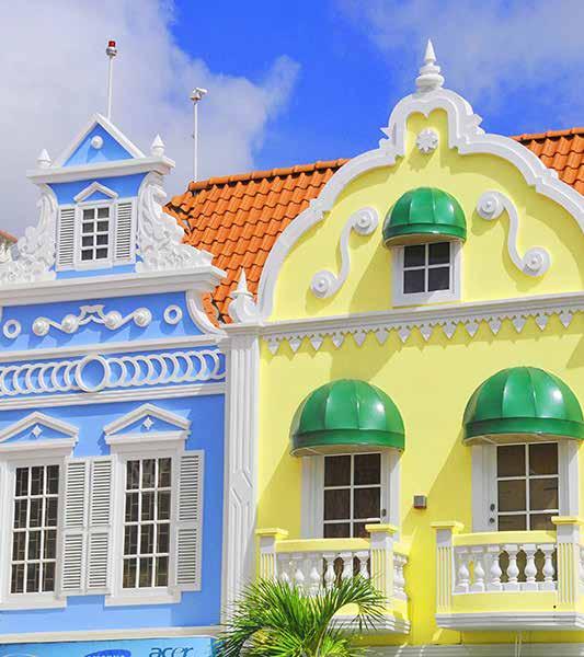 Framför allt är det sol- och vattensporter som snorkling och utflykter till vackra stränder som gör sig bäst på Aruba men Oranjestad erbjuder även spännande marknader