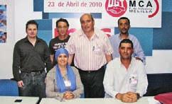 ASD 190:Maquetación 1 24/06/10 0:19 Página 46 46 Actualidad Sindical Extra Junio 2010 - Nº 190 El 4º Congreso de MCA-UGT Melilla nombró a su nueva Ejecutiva con el 68% de los votos MCA-UGT Melilla