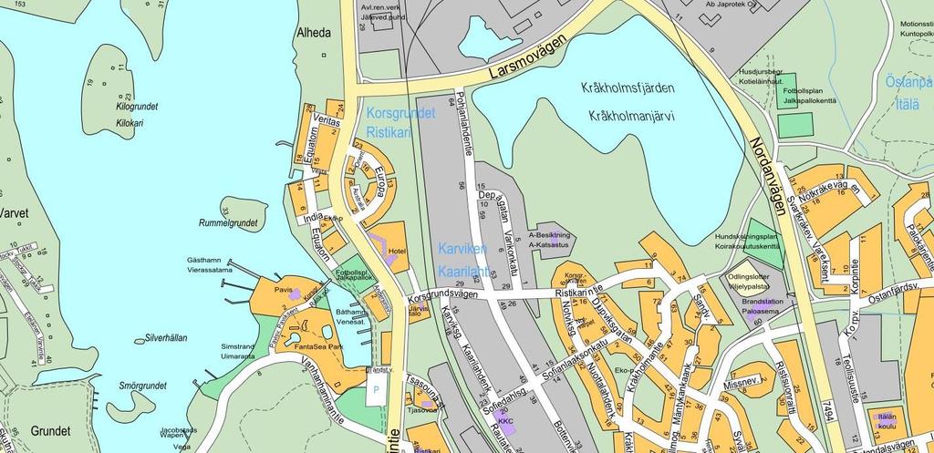 Sivu 1 / ÄNDRINGSARBETET MED KORSGRUNDETS DETALJPLAN HAR PÅBÖRJATS. DETALJPLANE- ÄNDRINGEN BERÖR KVARTERSOMRÅDEN FÖR BOSTADSHUS, REKREATIONSOMRÅDEN OCH GATUOMRÅDEN I STADSDELEN KORSGRUNDET, 11.