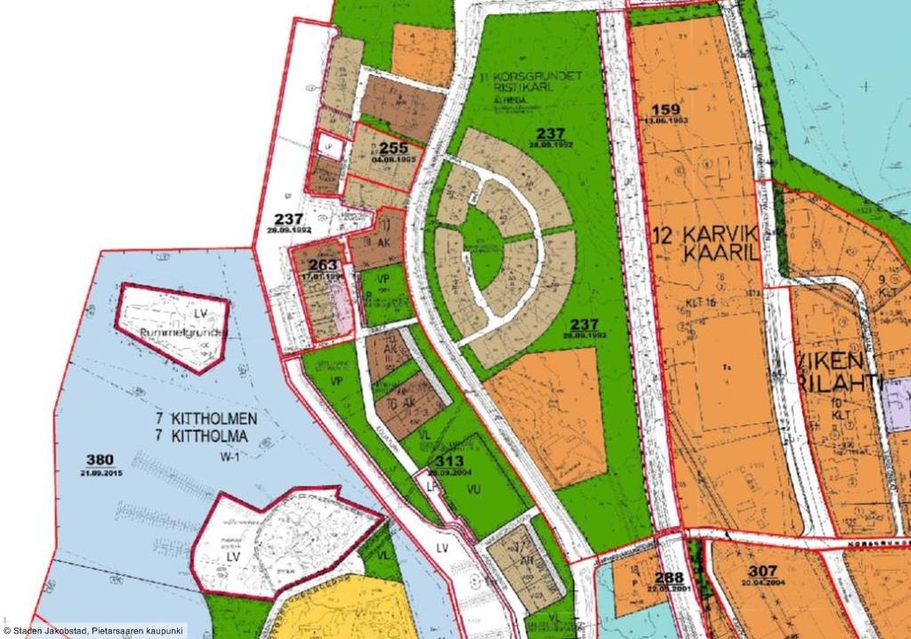 Sivu 13 / GÄLLANDE DETALJPLAN AJANTASAINEN ASEMAKAAVA Detaljplanen på området är från år 2004.