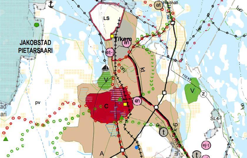 Sivu 8 / LANDSKAPSPLANEN MAAKUNTAKAAVA Markanvändnings- och bygglagen 32 : Landskapsplanen skall tjäna till ledning när generalplaner och detaljplaner utarbetas och ändras samt när åtgärder annars