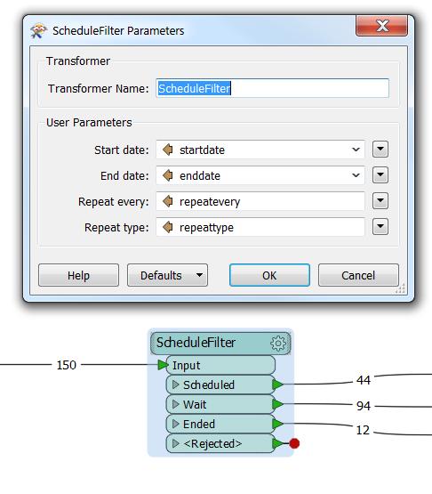 En Custom Transformer jag delat på FME Hub löser problemet Kategoriserad som en filter-transformer Filtrerar features till fyra output-portar baserat på startdatum, en