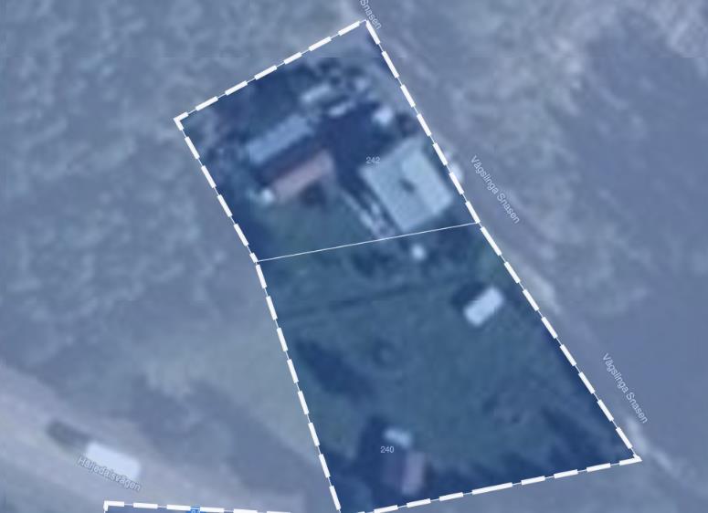 Satellitbild med indikativa