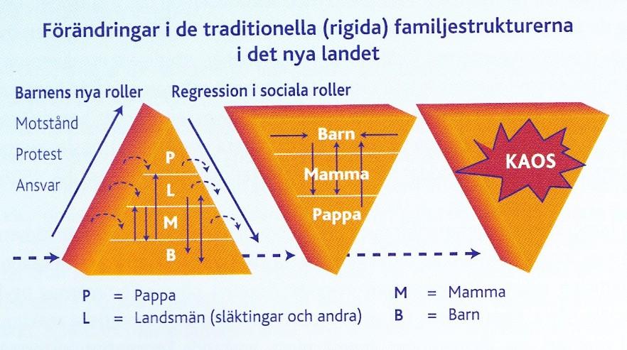 Mötet med nya landet och nya roller