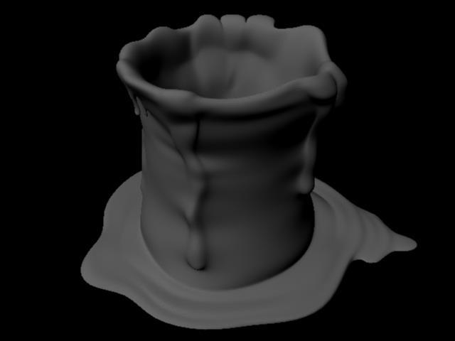 3.2 Metod 2 - Stearinljus med photon map I denna metod var syftet att återskapa en realistisk subsurface scattering effekt av ett stearinljus.