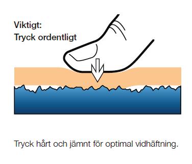 Applicering av förseglingstejp Transparent förseglingstejp som förebygger igensättning av dräneringstejp. Denna skall appliceras mellan takskiva och dräneringslist i front.