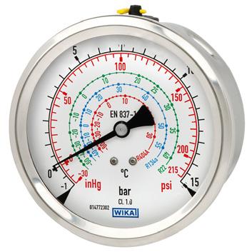 Tryckområde 0-2500 bar, 0-4000 bar, 0-5000 bar, 0-6000 bar