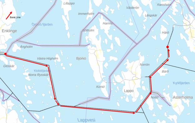 Resultat Åland exempel Farled 2895 Enklinge-Lappo FÖRE Fuel consumption Utilization Reduceed Reduction Distance Trips rate 2017 journey/trip l/km l/trip kg/l kg/trip Hela -3,1 km