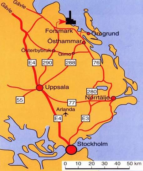 Hitta rätt på Forsmark Area map 1. Forsmark 1 2. Forsmark 2 3. Forsmark 3 23 16 4. Huvudentré / Main entrance 5.