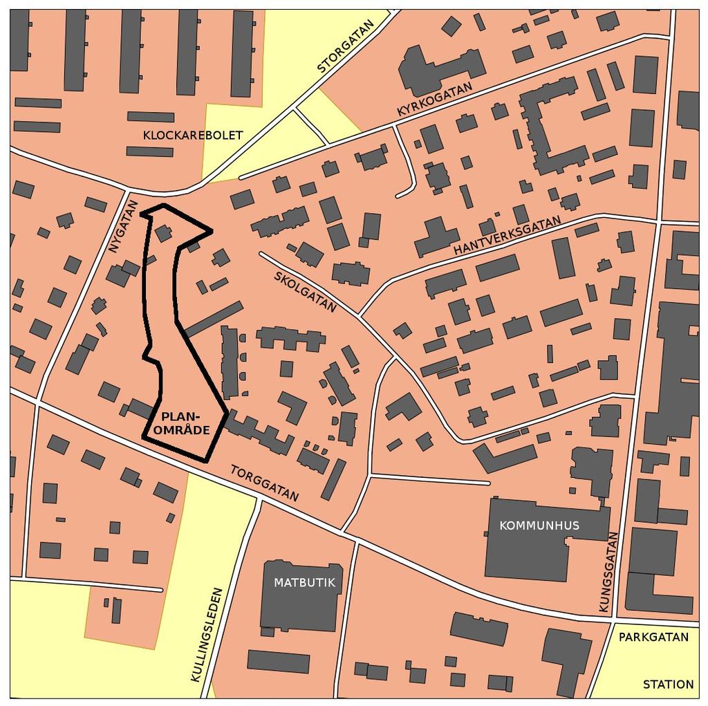 Plandata Planområdet är beläget i västra delen av centrala Vårgårda.