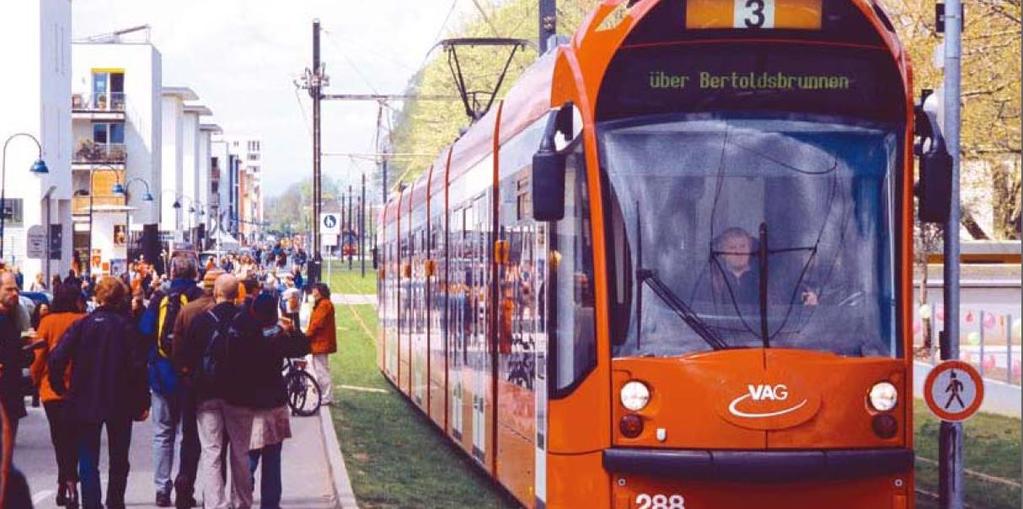 MÅLSTYRD TRAFIKPLANERING I FREIBURG Mobilitetskoncept Successes of Transportation Policy Between 1982 Utbyggd and 1999, the kollektivtrafik contribution of cycling to the city s volume of traffic