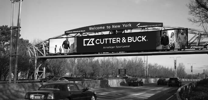 NWG // FINANSIELL INFORMATION Cutter & Buck Genom digitala kanaler samt utomhusreklam på Boston och New York flygplatser, syntes Cutter & Bucks varumärke för miljontals konsumenter och B2B-köpare.