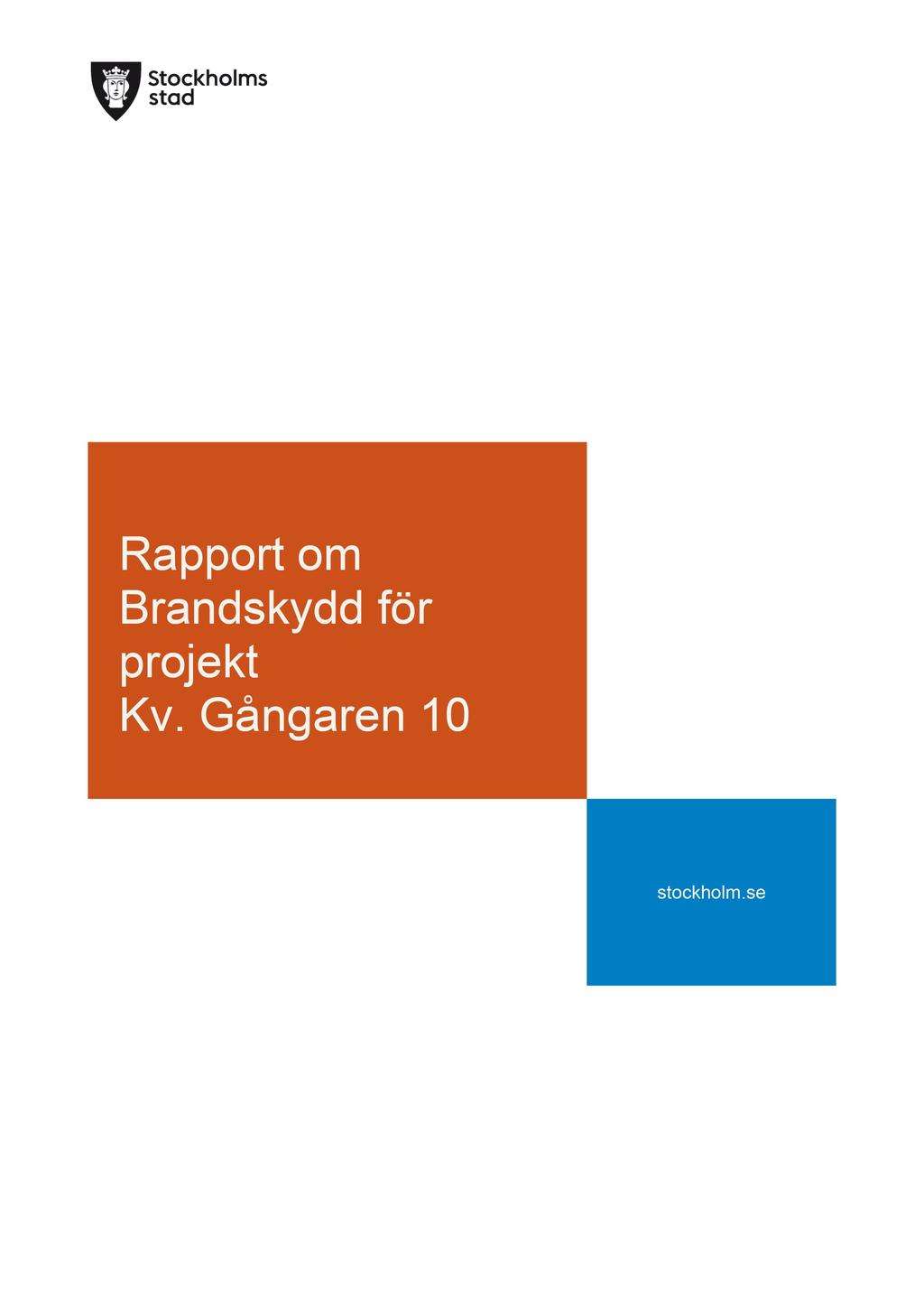 Rapport om Brandskydd för