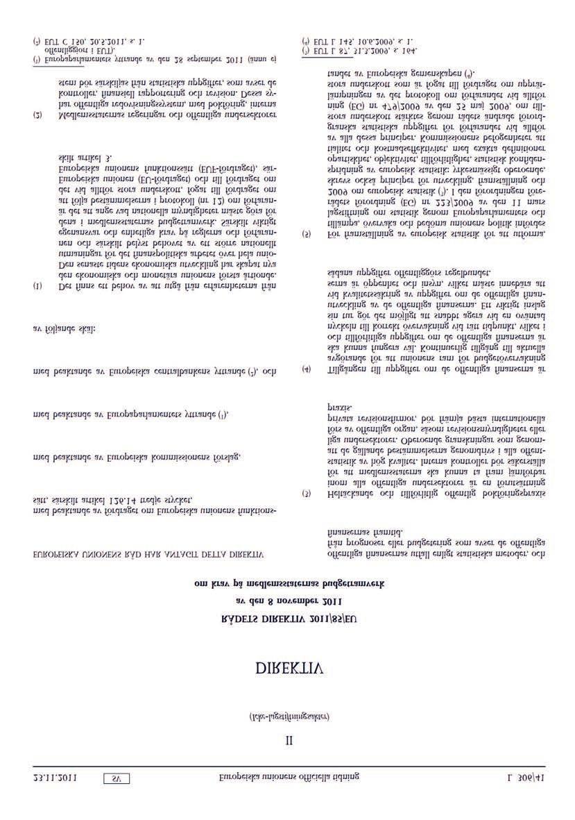 PROP. 2013/14:1 BILAGA 13 4 Direktivet om