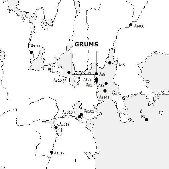 5757 PROGRAM SRK NORRA VÄNERN Bilaga 1 Åsfjorden Figur 10. Provtagningsplatser i Tarmsälven, Ekholmssjön, Kyrkebysjön, Borgviksälven, Grumsfjorden, Norsälven och Åsfjorden. Ås512.