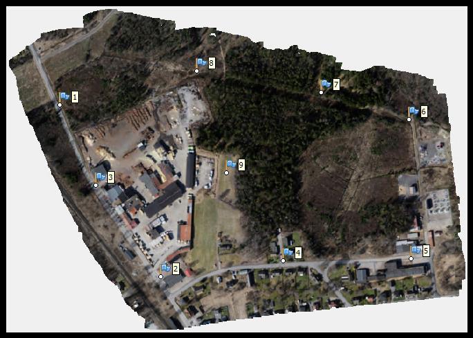 Grundkarta Rydaholm Flygning för grundkarta på landsbygden maj 2018. Yta: ca 40 hektar.