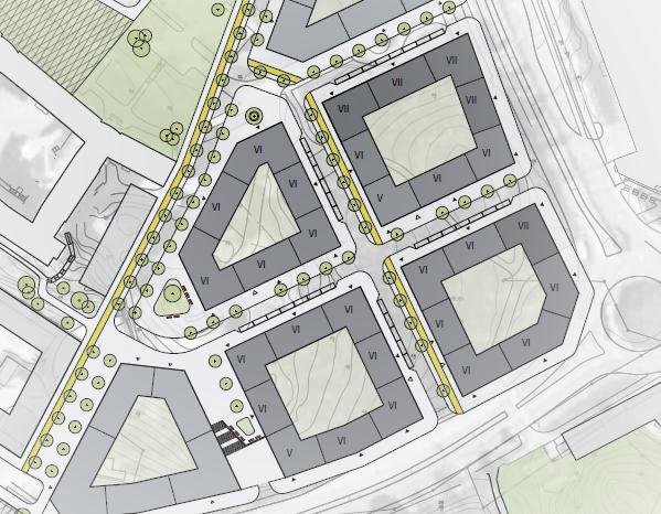 Som en del i det arbetet planeras 500-800 nya bostäder samt lokaler för verksamheter i området Nya Gatan som ligger väster om Vikdalsvägen och norr om