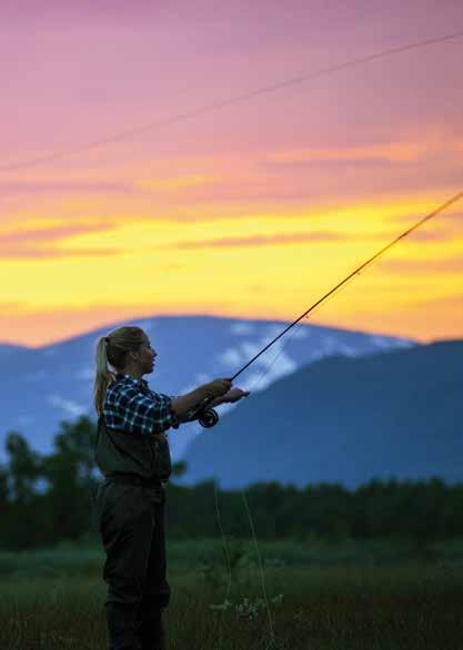 FISKE Här finns lättillgängligt fiske för familjen och mer avancerade vatten för den inbitne sportfiskaren.