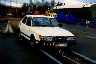 Test 1999-11-19, TT 1.3.110 Modell: Saab 900 GL 1982VIN: AG31S6C2006968 Krockvikt: 1 443 kg.