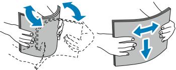 Papper och material 5. Böj arken fram och tillbaka och bläddra igenom dem. Stöt sedan bunten jämn mot en plan yta.