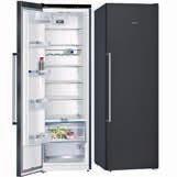 inredning med rostfria detaljer 9 300 kr/set KS36VAX3P och GS36NAX3V black steel A++/A++, 346/242 liter, 1860 mm,  LED-belysning,