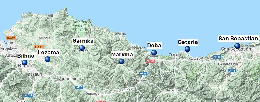 Camino del Norte, San Sebastián Bilbao, 7 nätter 6(6) Camino del Norte Den berömde pilgrimen och författaren Aymeric Picauds ansåg att det var viktigt att undvika barbariet i Navarra.