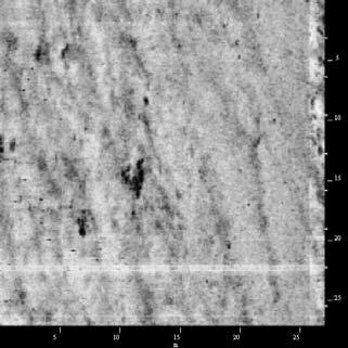 XTF Ping Number: 1919 Range to Target: 11,66 meter Fish Height: 4,53 meter Line Name: SYD_+180_014 Längd: 3,46 meter Bredd: 0,91 meter Beskrivning: sten ID0007