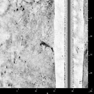 XTF Ping Number: 1849 Range to Target: 22,78 meter Fish Height: 7,31 meter Line Name: NORD_0_002 Längd: 4,52 meter Bredd: 0,00 meter ID0021 Sonar Time