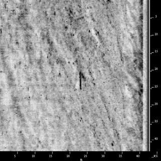 XTF Ping Number: 139 Range to Target: 14,44 meter Fish Height: 4,50 meter Line Name: NORD_-150_007 ID0030 Sonar Time at Target: 06/03/2004 14:28:26 65 47.