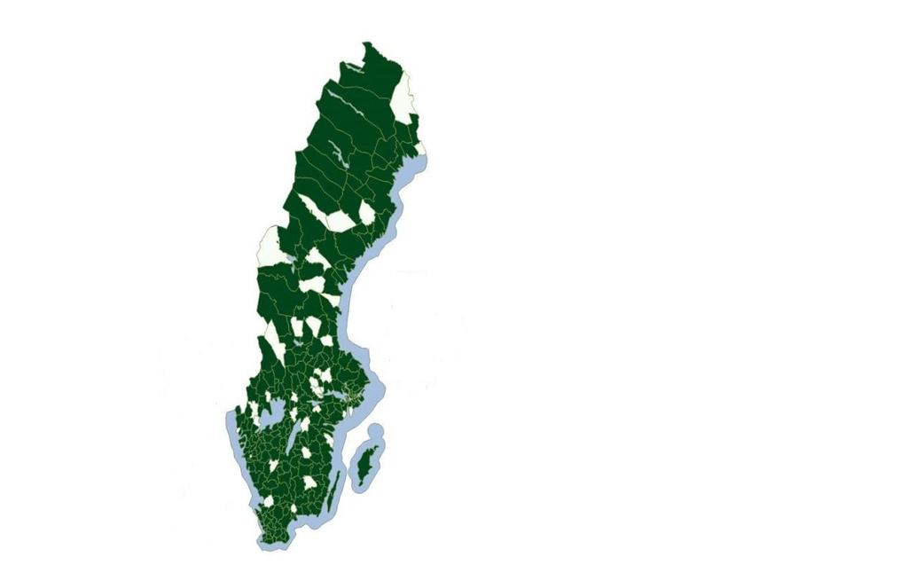 Geografisk spridning: Kommuner som tagit del av statsbidraget för personalförstärkning inom elevhälsan 2012-2015 14 (43) Tagit del av bidrag Ej tagit del av bidrag Uppföljning och stickprov